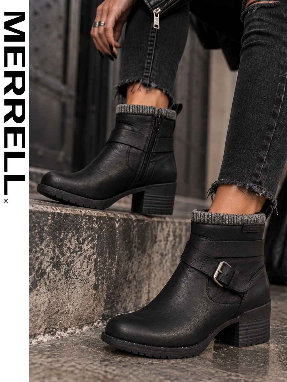 Merrell - Shiloh II Zip Waterproof Black 6.5 M